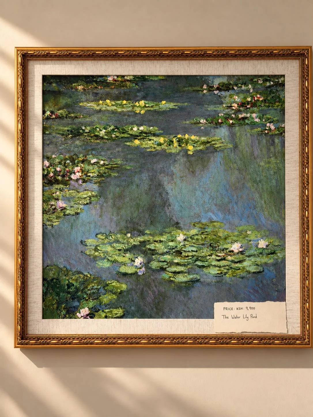 The Water Lily Pond Framed Art